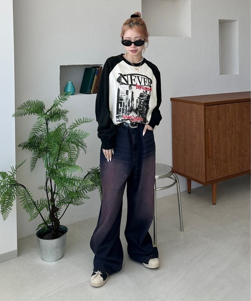 sedacle（セダクル）の「アソートラグランロンT（Tシャツ/カットソー・メンズ・ブルー/チャコールグレー/ブラック/レッド/ブラウン・MEDIUM/SMALL/LARGE）」の8枚目の写真