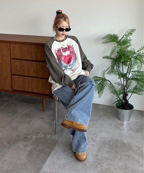 sedacle（セダクル）の「アソートラグランロンT（Tシャツ/カットソー・メンズ・ブルー/チャコールグレー/ブラック/レッド/ブラウン・MEDIUM/SMALL/LARGE）」の18枚目の写真