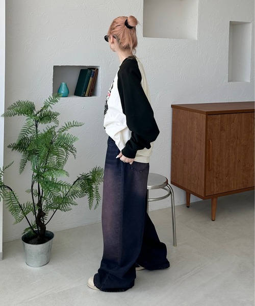 sedacle（セダクル）の「アソートラグランロンT（Tシャツ/カットソー・メンズ・ブルー/チャコールグレー/ブラック/レッド/ブラウン・MEDIUM/SMALL/LARGE）」の10枚目の写真