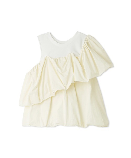 emmi（エミ）の「eco 2wayギャザードッキングブラウス（シャツ/ブラウス・レディース・ブラック/オフホワイト・FREE）」の16枚目の写真