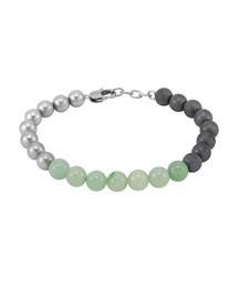 ARMANI EXCHANGE（アルマーニエクスチェンジ）の「アルマーニ・エクスチェンジ アクセサリー メンズ ブレスレット シルバー AXG0127040（ブレスレット・メンズ）」