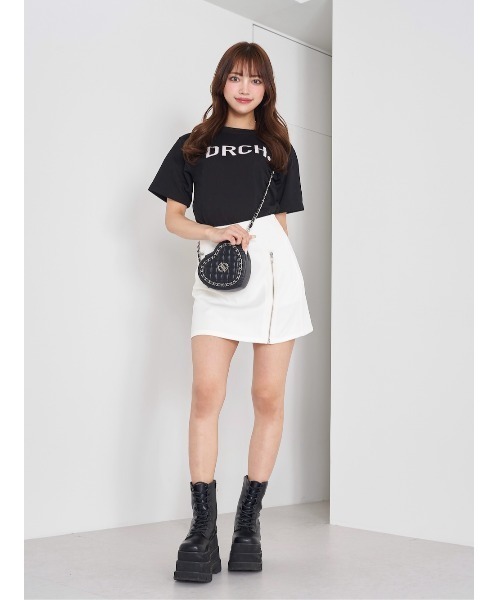 Darich(ダーリッチ)の「ボックスロゴTシャツ(Tシャツ/カットソー・レディース・ブラック/ベージュ/ホワイト・FREE)」の9枚目の写真