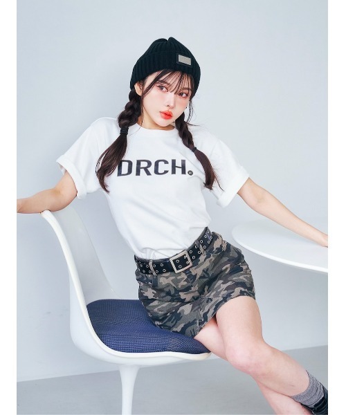 Darich(ダーリッチ)の「ボックスロゴTシャツ(Tシャツ/カットソー・レディース・ブラック/ベージュ/ホワイト・FREE)」の7枚目の写真