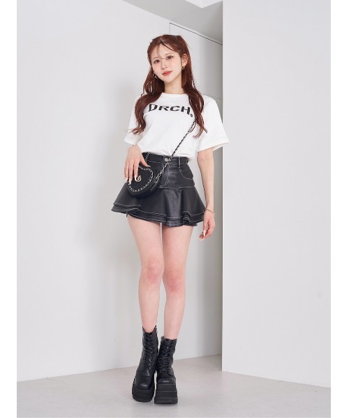 Darich(ダーリッチ)の「ボックスロゴTシャツ(Tシャツ/カットソー・レディース・ブラック/ベージュ/ホワイト・FREE)」の10枚目の写真