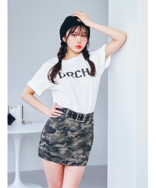 Darich(ダーリッチ)の「ボックスロゴTシャツ(Tシャツ/カットソー・レディース・ブラック/ベージュ/ホワイト・FREE)」の18枚目の写真