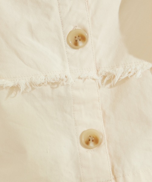 sea and shells by pairmanon(シーアンドシェルズバイペアマノン)の「【sea and shells by pairmanon】フリンジ ビッグカラー セットアップ(その他ベビーウェア・キッズ・ベージュ/アイボリー/イエロー・80/110/90/100)」の6枚目の写真