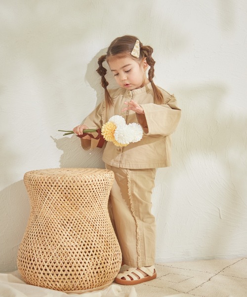 sea and shells by pairmanon(シーアンドシェルズバイペアマノン)の「【sea and shells by pairmanon】フリンジ ビッグカラー セットアップ(その他ベビーウェア・キッズ・ベージュ/アイボリー/イエロー・80/110/90/100)」の13枚目の写真