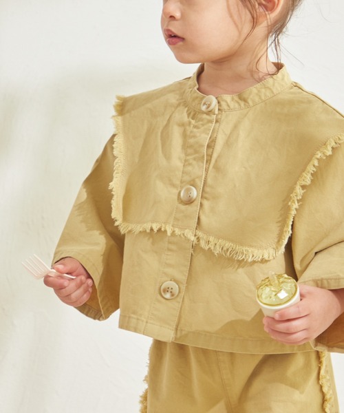 sea and shells by pairmanon(シーアンドシェルズバイペアマノン)の「【sea and shells by pairmanon】フリンジ ビッグカラー セットアップ(その他ベビーウェア・キッズ・ベージュ/アイボリー/イエロー・80/110/90/100)」の16枚目の写真