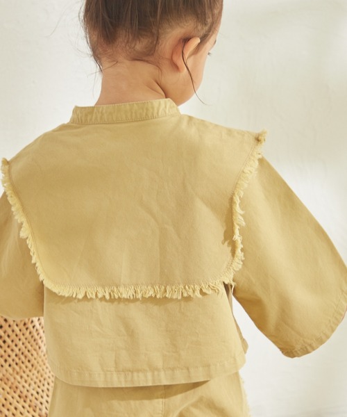 sea and shells by pairmanon(シーアンドシェルズバイペアマノン)の「【sea and shells by pairmanon】フリンジ ビッグカラー セットアップ(その他ベビーウェア・キッズ・ベージュ/アイボリー/イエロー・80/110/90/100)」の18枚目の写真