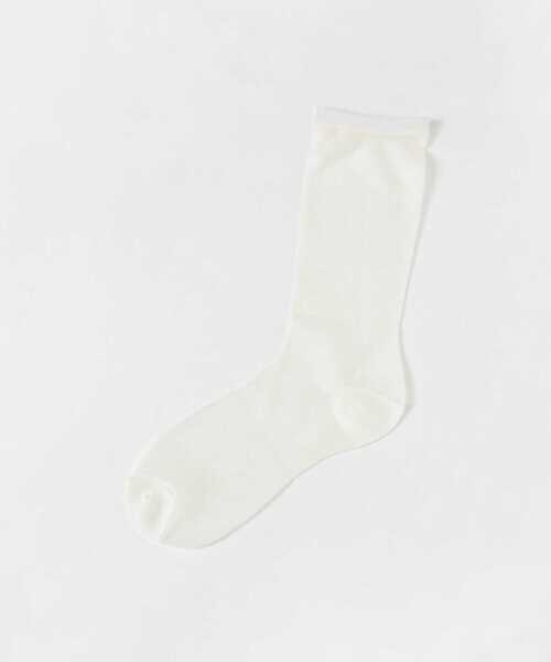 SMELLY（スメリー）の「シアーソックス（ソックス/靴下・レディース・パープル/ブルー/ホワイト・22/24）」の9枚目の写真