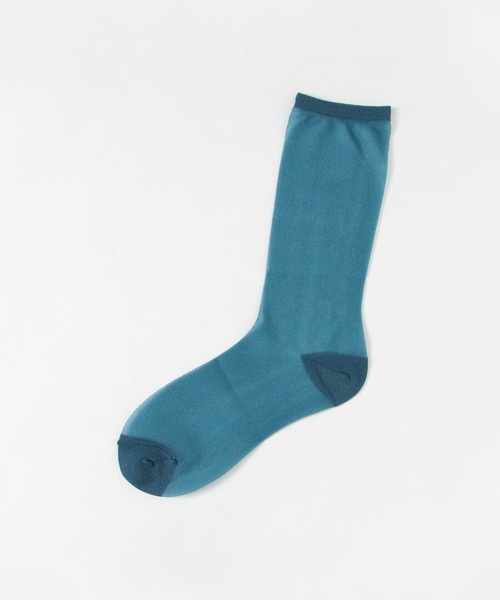 SMELLY（スメリー）の「シアーソックス（ソックス/靴下・レディース・パープル/ブルー/ホワイト・22/24）」の10枚目の写真