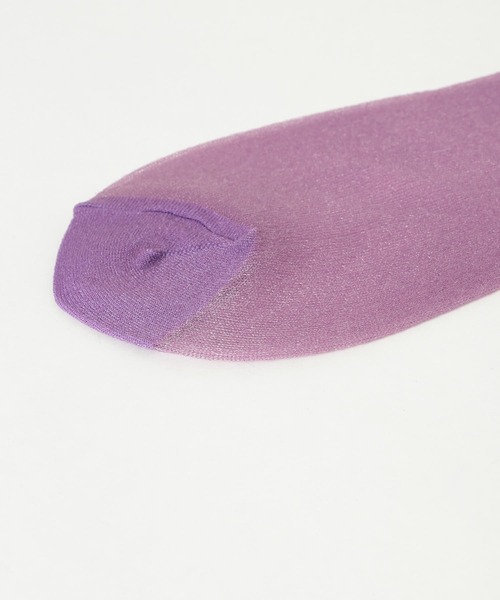 SMELLY（スメリー）の「シアーソックス（ソックス/靴下・レディース・パープル/ブルー/ホワイト・22/24）」の12枚目の写真