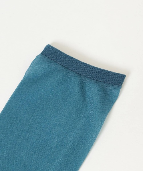 SMELLY（スメリー）の「シアーソックス（ソックス/靴下・レディース・パープル/ブルー/ホワイト・22/24）」の14枚目の写真