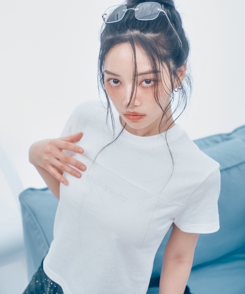 codegraphy（コードグラフィー）の「【日本限定商品】codegraphy rhinestone T-shirt（Tシャツ/カットソー・レディース・ホワイト/チャコールグレー/ブラック/ライトグレー/ライトブルー・FREE）」の19枚目の写真