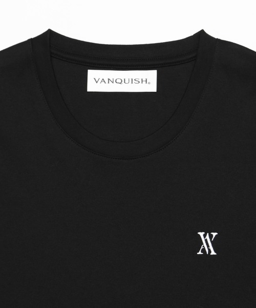 VANQUISH（ヴァンキッシュ）の「VANQUISH / ヴァンキッシュ アイコン エンブロイダリー クルーネック半袖Tシャツ（Tシャツ/カットソー・メンズ・ホワイト/ブラック・M/L）」の7枚目の写真