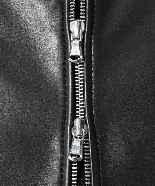 BEAUTY&YOUTH UNITED ARROWS(ビューティーアンドユースユナイテッドアローズ)の「BY シープ シングルライダースジャケット◆(ライダースジャケット・メンズ・ブラック・LARGE/MEDIUM/SMALL/X-LARGE)」の7枚目の写真