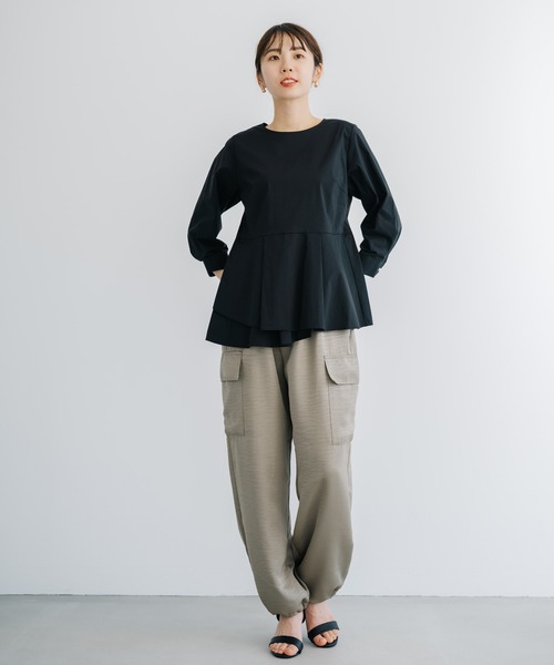 ANNA LUNA(アンナルナ)の「【ANNA LUNA】着るだけでスタイルアップ見えが叶う大人のフェミニンブラウス!(シャツ/ブラウス・レディース・オフホワイト/ブラック・LARGE/MEDIUM)」の20枚目の写真