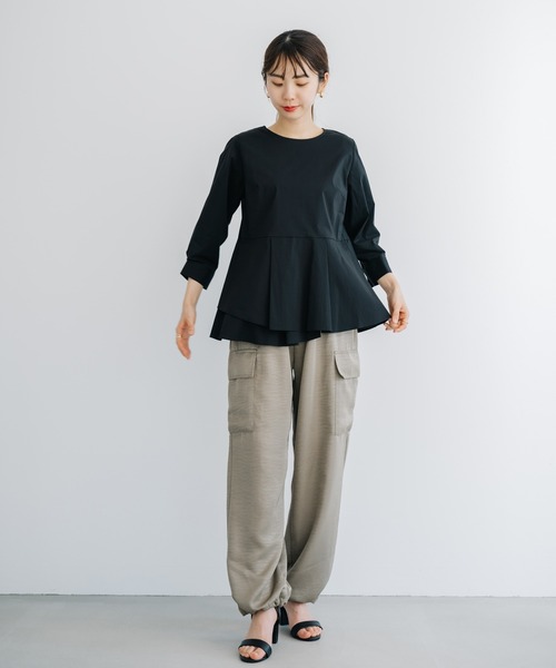 ANNA LUNA(アンナルナ)の「【ANNA LUNA】着るだけでスタイルアップ見えが叶う大人のフェミニンブラウス!(シャツ/ブラウス・レディース・オフホワイト/ブラック・LARGE/MEDIUM)」の18枚目の写真