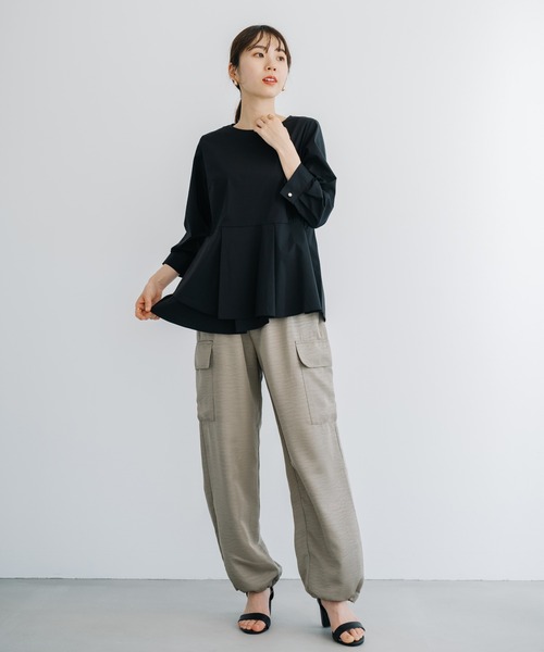ANNA LUNA(アンナルナ)の「【ANNA LUNA】着るだけでスタイルアップ見えが叶う大人のフェミニンブラウス!(シャツ/ブラウス・レディース・オフホワイト/ブラック・LARGE/MEDIUM)」の21枚目の写真