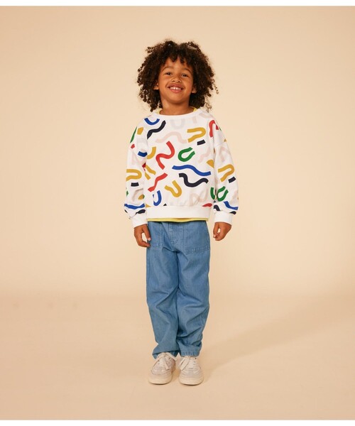 【セール】スウェットプリントプルオーバー（スウェット）｜PETIT BATEAU（プチバトー）