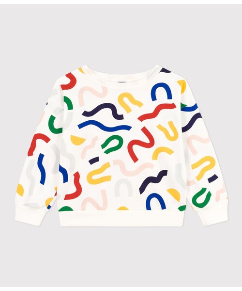 【セール】スウェットプリントプルオーバー（スウェット）｜PETIT BATEAU（プチバトー）