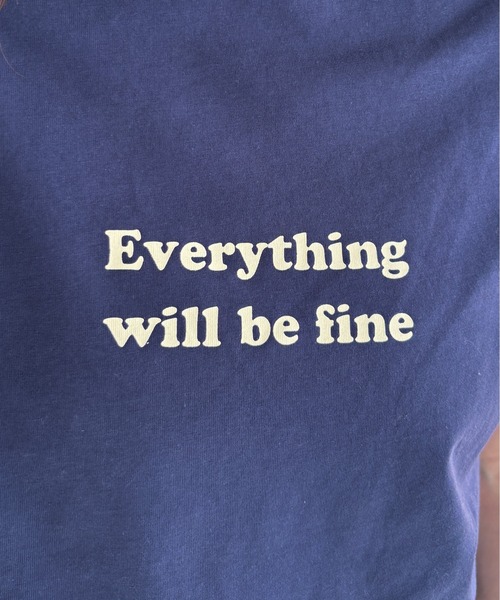 EPIMI E'PIMMY（エピミエピミー）の「ドロストラグランプリントTシャツ（Tシャツ/カットソー・レディース・ホワイト×ネイビー/アイボリー/ネイビー・MEDIUM）」の10枚目の写真