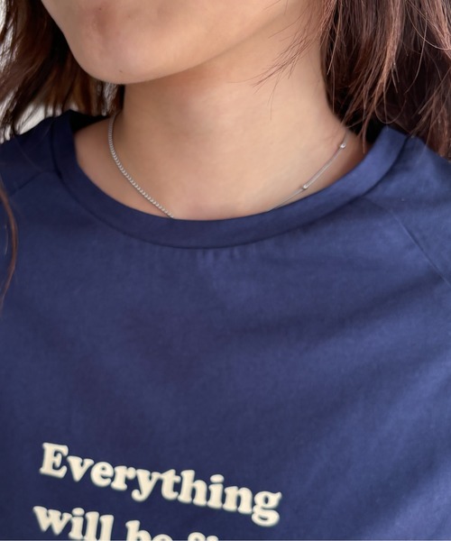 EPIMI E'PIMMY（エピミエピミー）の「ドロストラグランプリントTシャツ（Tシャツ/カットソー・レディース・ホワイト×ネイビー/アイボリー/ネイビー・MEDIUM）」の21枚目の写真