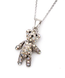 ankoROCK（アンコロック）の「an meets zakka ラインストーンテディベアショートネックレス / メンズ レディース クマ（ネックレス・メンズ）」