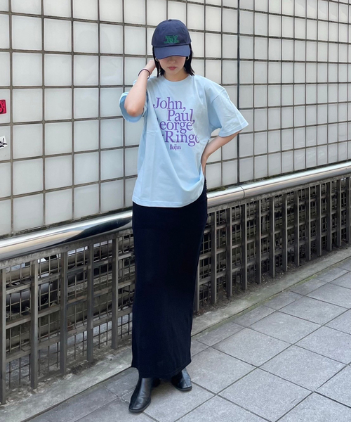 GOOD ROCK SPEED(グッドロックスピード)の「【GOOD ROCK SPEED/グッドロックスピード】THE BEATLES:Tシャツ(Tシャツ/カットソー・レディース・ブルー系その他・MEDIUM/LARGE)」の2枚目の写真