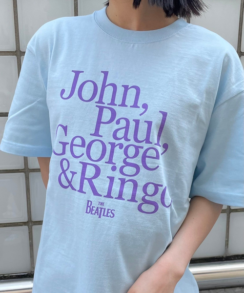 GOOD ROCK SPEED(グッドロックスピード)の「【GOOD ROCK SPEED/グッドロックスピード】THE BEATLES:Tシャツ(Tシャツ/カットソー・レディース・ブルー系その他・MEDIUM/LARGE)」の3枚目の写真