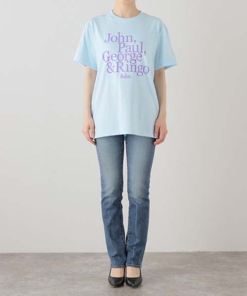 GOOD ROCK SPEED(グッドロックスピード)の「【GOOD ROCK SPEED/グッドロックスピード】THE BEATLES:Tシャツ(Tシャツ/カットソー・レディース・ブルー系その他・MEDIUM/LARGE)」の5枚目の写真