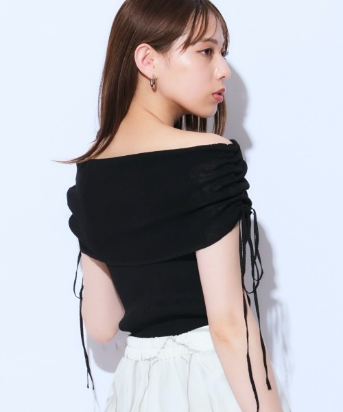 Mystrada（マイストラーダ）の「折り返しオフショルニット