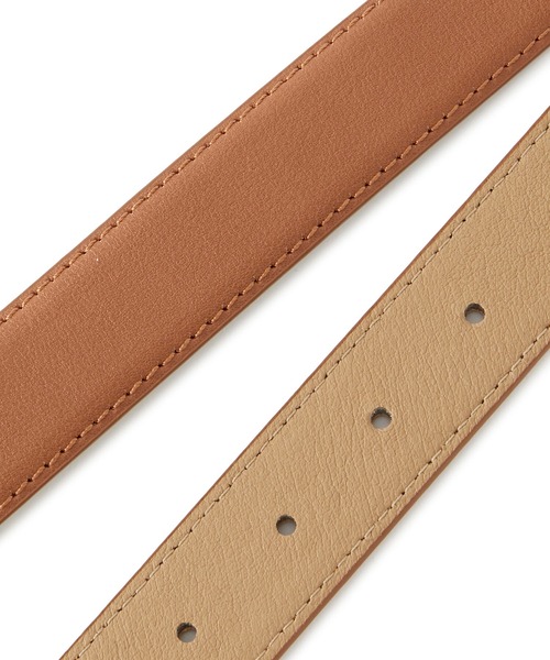 ROPE' PICNIC（ロペピクニック）の「28mmスクエアバックルステッチベルト（ベルト・レディース・ブラウン/ブラック・FREE）」の7枚目の写真