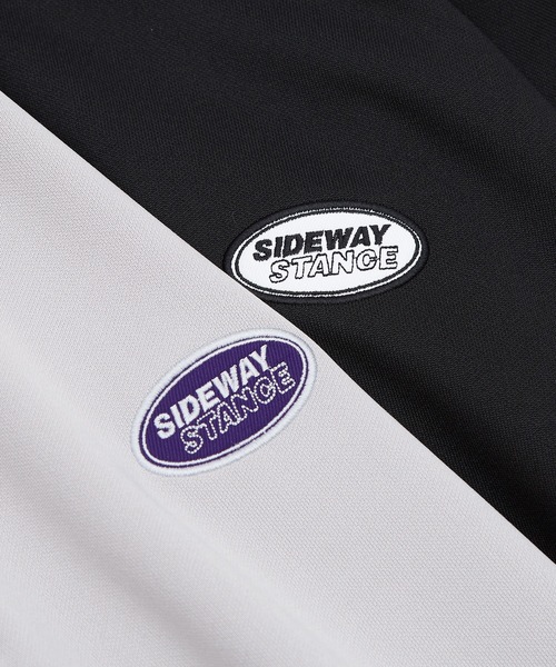 SIDEWAY STANCE(サイドウェイスタンス)の「【SIDEWAY STANCE】ワンポイント ハーフジップ 半袖 ジャージ(Tシャツ/カットソー・メンズ・ダークブラウン/ブラック系1/ラベンダー/ブラック系/グレー/ブラック・MEDIUM/LARGE)」の16枚目の写真