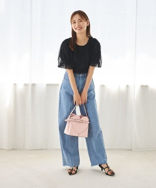 mysty woman（ミスティウーマン）の「［追加2］ハートモチーフベルトBAG 131772（ショルダーバッグ・レディース・ブラック/シルバー/ライトピンク/ホワイト/レッド・FREE）」の12枚目の写真