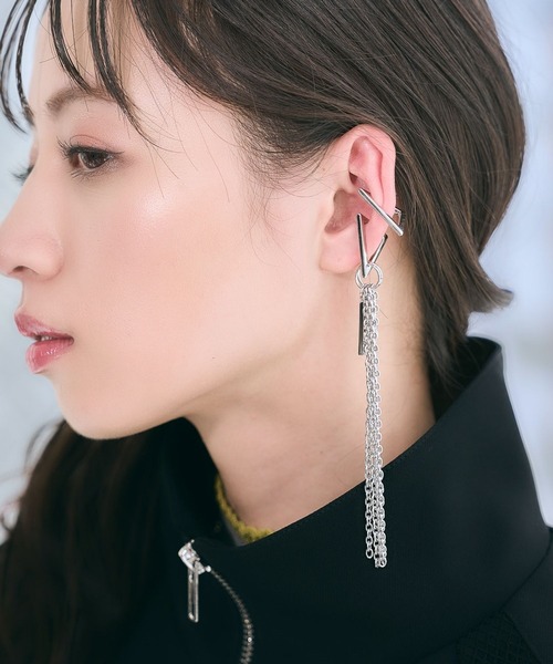 HARE（ハレ）の「マルチWAYチェーンイヤーカフ(HARE)（イヤーカフ・レディース・シルバー/シルバー系その他/シルバー系その他2・FREE）」の3枚目の写真