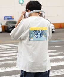 【CHIKABA SAUNA CLUB】 バックプリント サウナ 半袖 Tシャツ