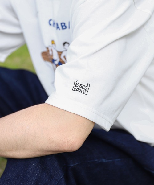 CHIKABA(チカバ)の「【CHIKABA SAUNA CLUB】 バックプリント サウナ 半袖 Tシャツ(Tシャツ/カットソー・メンズ・ホワイト系/ブラック/オートミール/ブラック系/ネイビー/ホワイト/ネイビー系/アイボリー系・LARGE/MEDIUM/X-LARGE)」の9枚目の写真