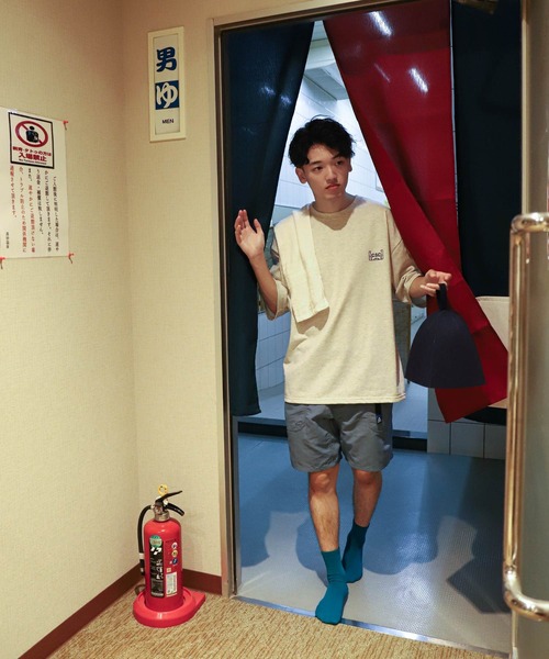 CHIKABA(チカバ)の「【CHIKABA SAUNA CLUB】 バックプリント サウナ 半袖 Tシャツ(Tシャツ/カットソー・メンズ・ホワイト系/ブラック/オートミール/ブラック系/ネイビー/ホワイト/ネイビー系/アイボリー系・LARGE/MEDIUM/X-LARGE)」の22枚目の写真