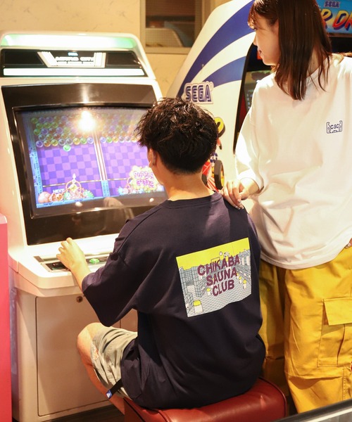 CHIKABA(チカバ)の「【CHIKABA SAUNA CLUB】 バックプリント サウナ 半袖 Tシャツ(Tシャツ/カットソー・メンズ・ホワイト系/ブラック/オートミール/ブラック系/ネイビー/ホワイト/ネイビー系/アイボリー系・LARGE/MEDIUM/X-LARGE)」の18枚目の写真