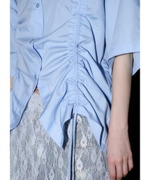 Adoon plain | 2wayギャザーシャツ/SS(シャツ/ブラウス)