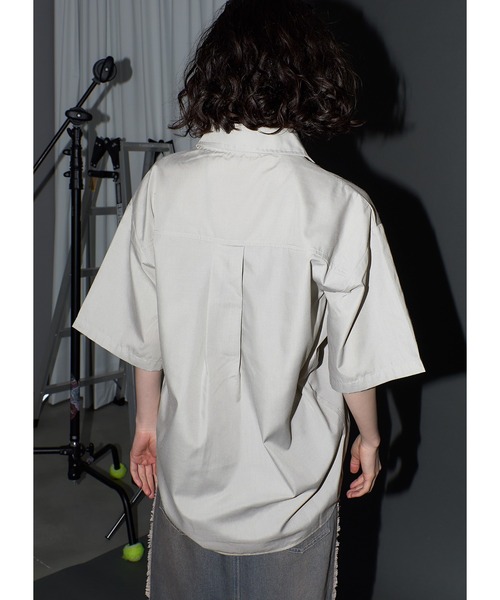 Adoon plain（アドーンプレーン）の「2wayギャザーシャツ/SS（シャツ/ブラウス・レディース・ライトグレー/ホワイト/ライトブルー/ライトイエロー・FREE）」の11枚目の写真