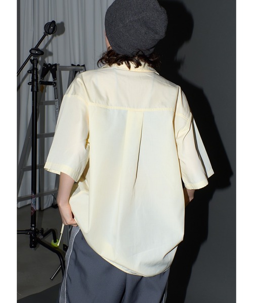 Adoon plain（アドーンプレーン）の「2wayギャザーシャツ/SS（シャツ/ブラウス・レディース・ライトグレー/ホワイト/ライトブルー/ライトイエロー・FREE）」の15枚目の写真