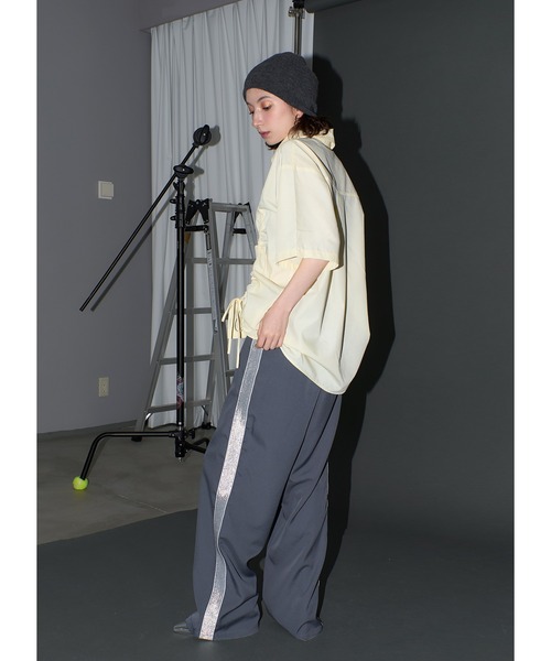 Adoon plain（アドーンプレーン）の「2wayギャザーシャツ/SS（シャツ/ブラウス・レディース・ライトグレー/ホワイト/ライトブルー/ライトイエロー・FREE）」の19枚目の写真