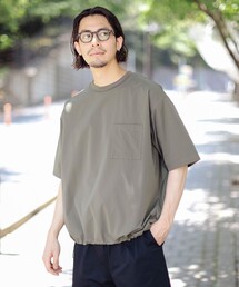 B:MING by BEAMS（ビーミングバイビームス）の「B:MING by BEAMS / ハイパーヘリックス ストレッチ クルーネック ポケット Tシャツ（Tシャツ/カットソー・メンズ）」