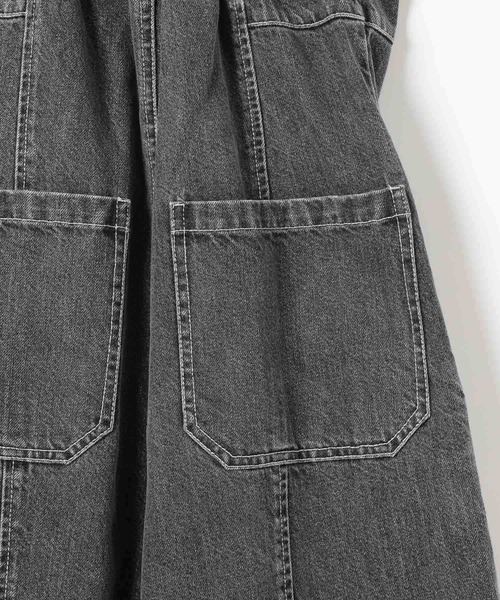 Heather（ヘザー）の「Denimベアオールインワン　128013（つなぎ/オールインワン・レディース・ブラック/ブルー・S/M）」の4枚目の写真