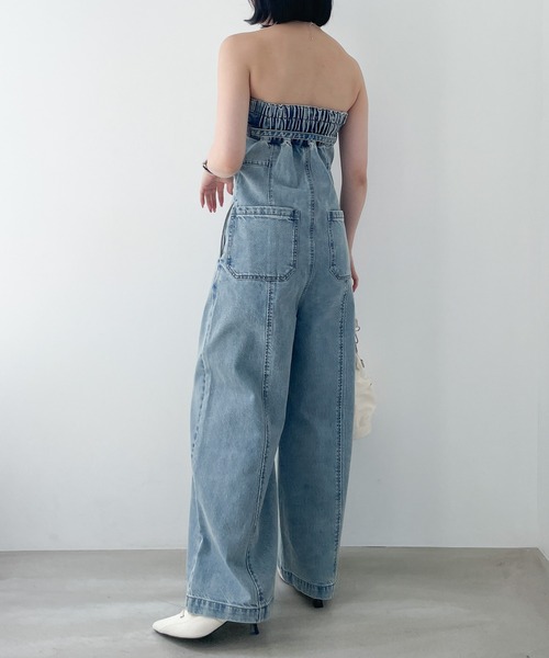 Heather（ヘザー）の「Denimベアオールインワン　128013（つなぎ/オールインワン・レディース・ブラック/ブルー・S/M）」の18枚目の写真