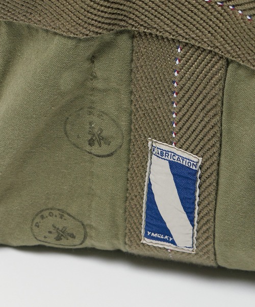 ALL RUNS(オールランズ)の「【26SS再入荷】フランスタイプパラシュートバックロゴ S(ボストンバッグ・メンズ・カーキ/オリーブ・FREE)」の6枚目の写真