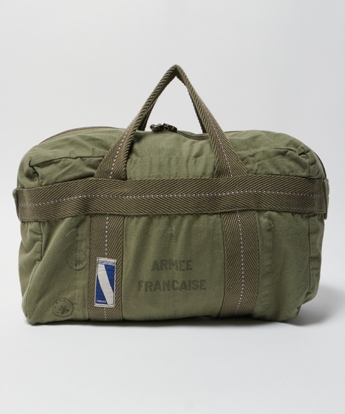 ALL RUNS(オールランズ)の「【26SS再入荷】フランスタイプパラシュートバックロゴ S(ボストンバッグ・メンズ・カーキ/オリーブ・FREE)」の18枚目の写真