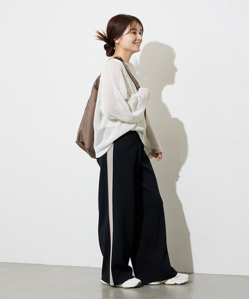 JOURNAL STANDARD（ジャーナルスタンダード）の「《追加》ウォッシャブルトラックパンツ（その他パンツ・レディース・グレー/ブラック・FREE）」の20枚目の写真